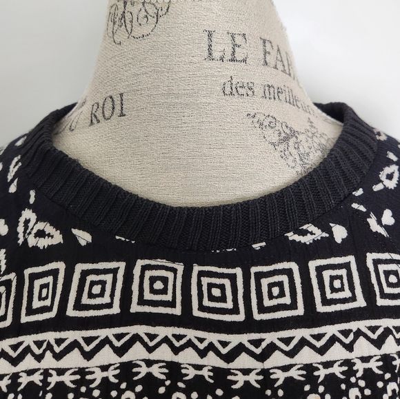 90s Carole Little Tribal Sweater Top - Picture 4 of 11
